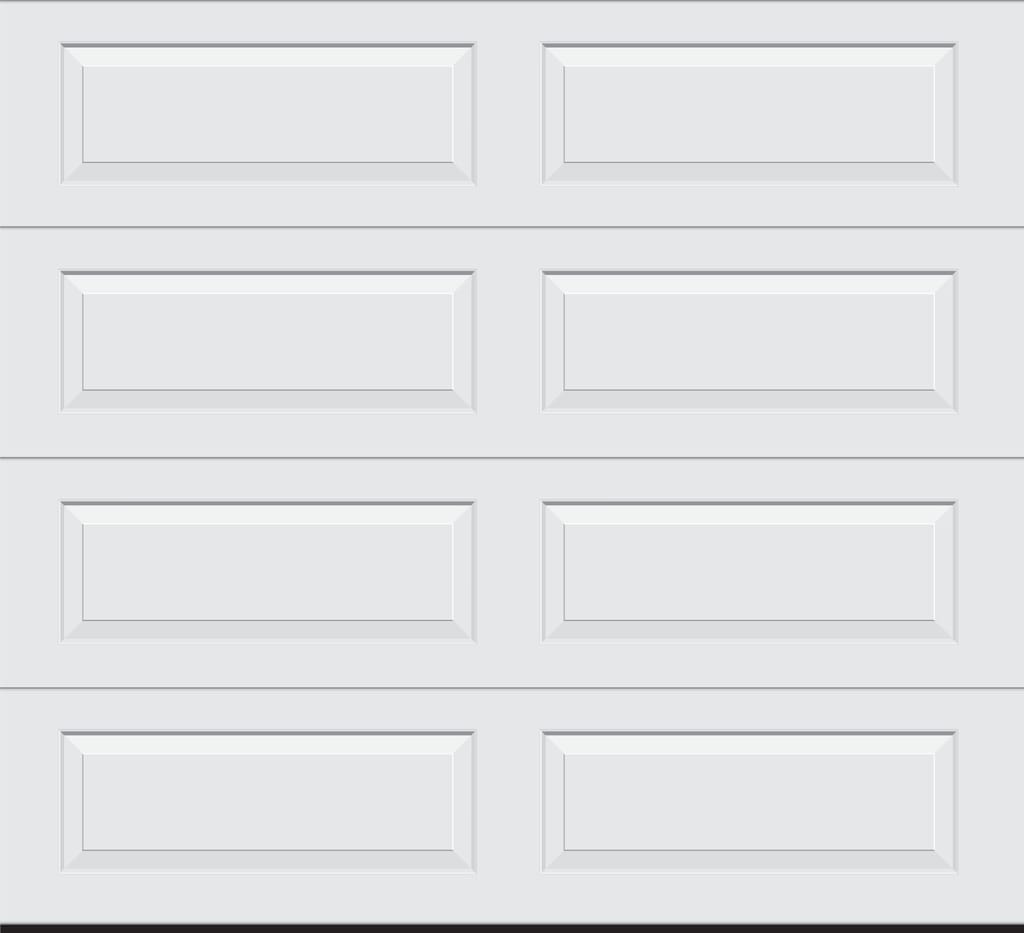 Several rectangular raised panel door sections arranged in a grid on a light gray background.